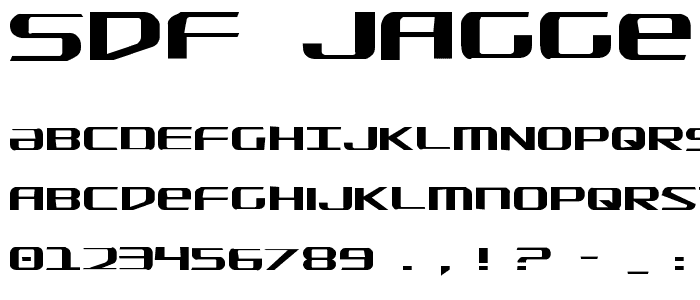 SDF Jagged font